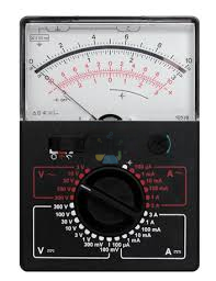 Analog multimeter zero point left / center